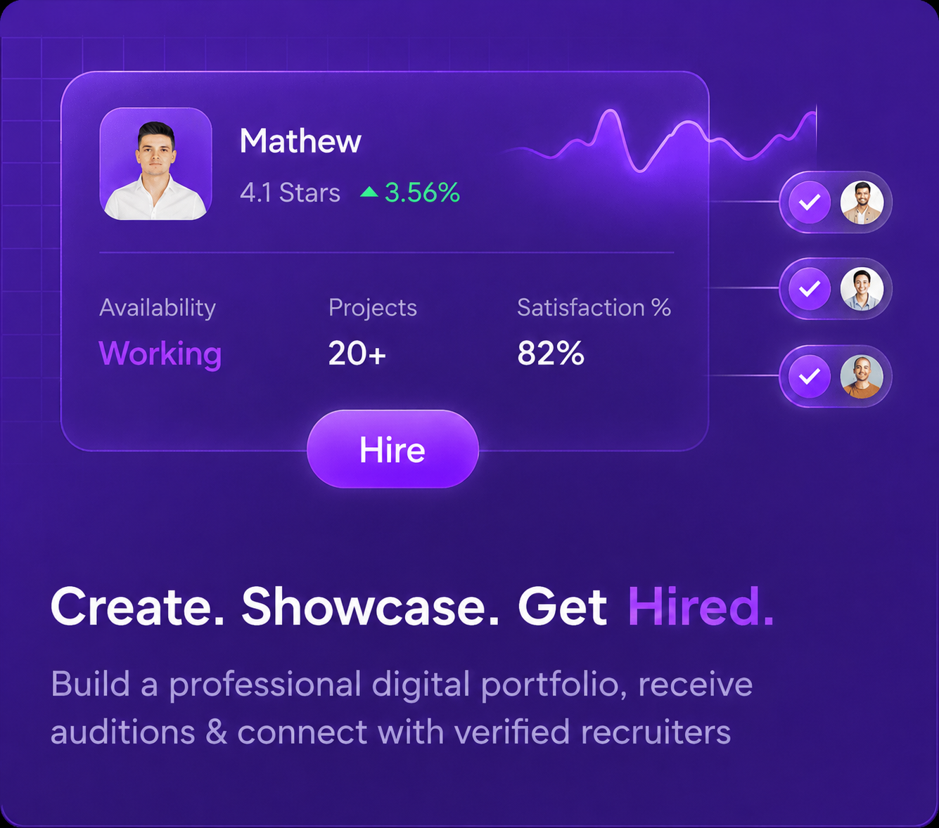 Create. Showcase. Get Hired.